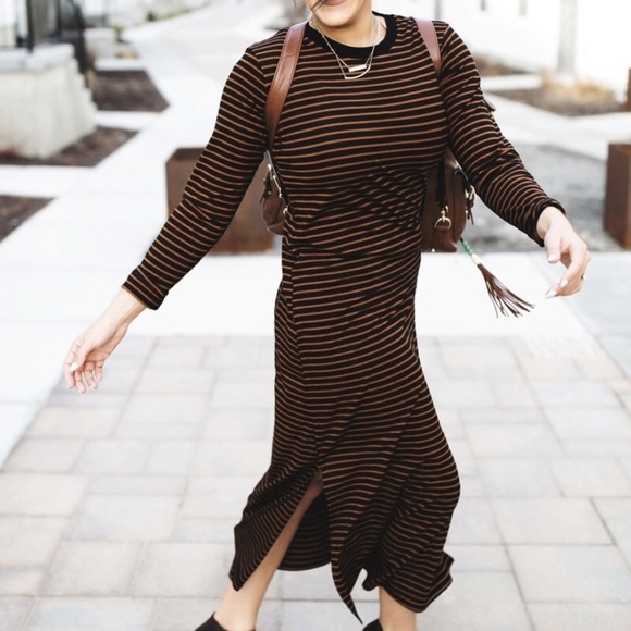 Stripped Maxi Dress - Picture 1 of 2